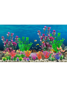 CousDUoBe 30 Plantas Artificiales para Acuario - Decoración Colorida 2