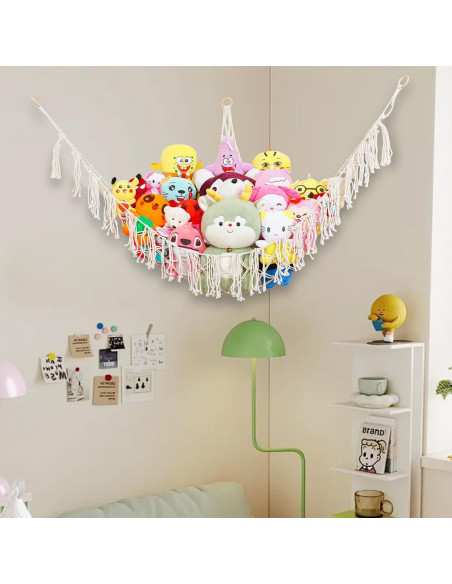 Hamaca Colgante de Peluches CCYLTL 160 cm Boho con Luz LED