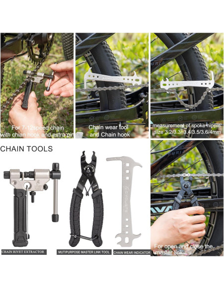 Kit de Herramientas para Bicicleta CYCLISTS 7 Piezas con Estuche