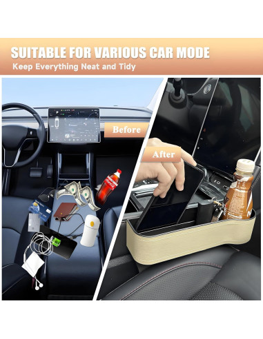 Organizador de Relleno de Espacio entre Asientos AIUSLN - 2 Piezas