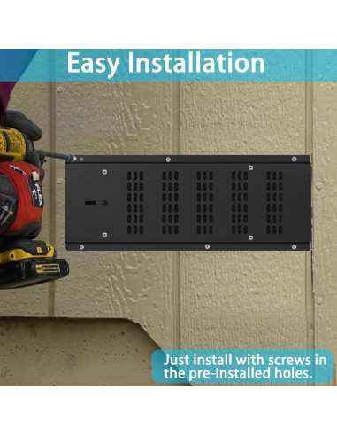 Cubierta de Ventilación de Fundacion JIANBENKJ 16x6.5" 3PCS Negra