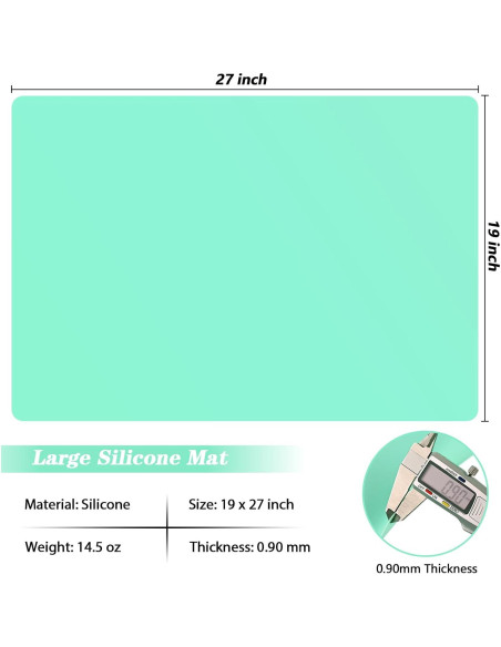 Alfombrilla de Silicona Actvty 70x50 cm Antideslizante Verde