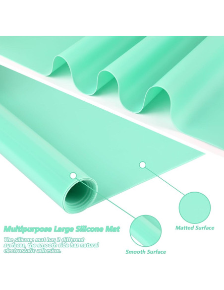 Alfombrilla de Silicona Actvty 70x50 cm Antideslizante Verde