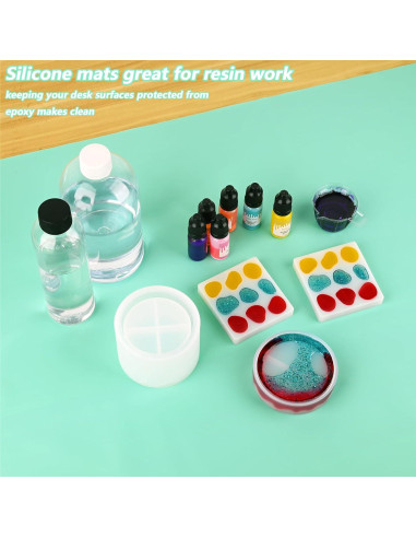 Alfombrilla de Silicona Actvty 70x50 cm Antideslizante Verde