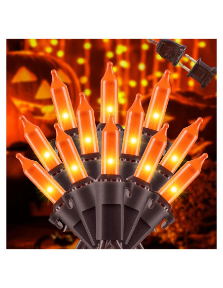 Luces de Cadena YOUNGAR 4m Naranjas 50 Mini Incandescentes