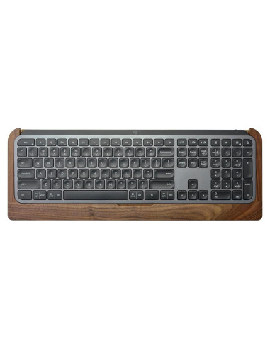 Bandeja de Teclado Ergonómica SAMDI Madera Nuez Negra