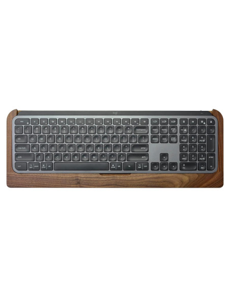 Bandeja de Teclado Ergonómica SAMDI Madera Nuez Negra