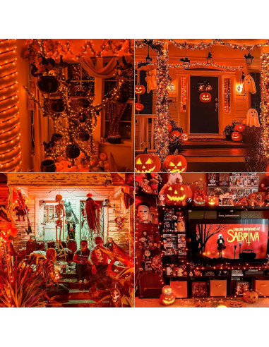 Luces de Cadena YOUNGAR 4m Naranjas 50 Mini Incandescentes