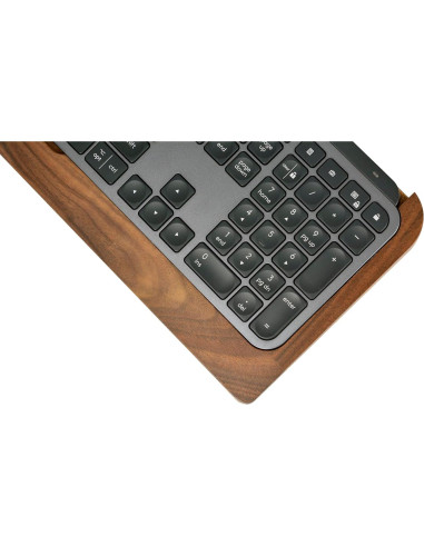 Bandeja de Teclado Ergonómica SAMDI Madera Nuez Negra