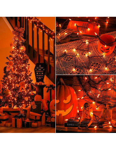 Luces de Cadena YOUNGAR 4m Naranjas 50 Mini Incandescentes