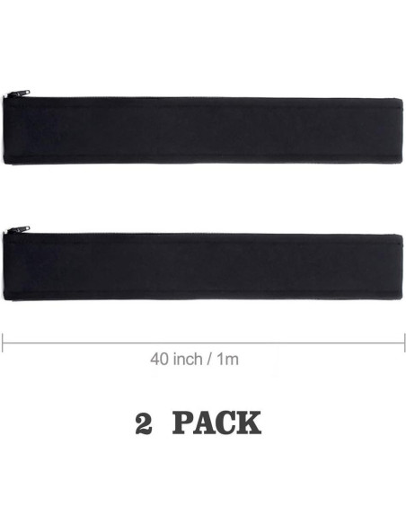 Manga de Gestión de Cables JOTO 40" (101.6 cm) Negro - 2 Piezas