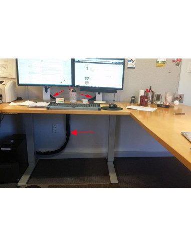 Manga de Gestión de Cables JOTO 40" (101.6 cm) Negro - 2 Piezas