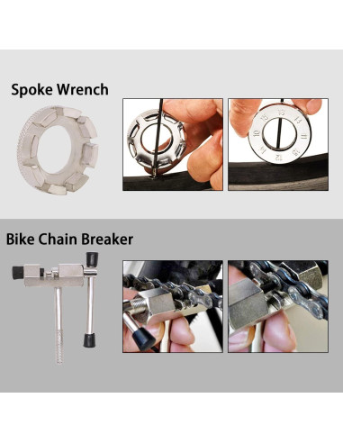Kit de Herramientas de Reparación de Bicicleta YDIAMEJ 6 Pcs