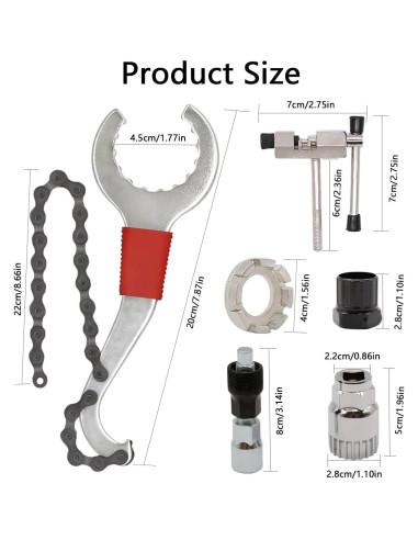 Kit de Herramientas de Reparación de Bicicleta YDIAMEJ 6 Pcs