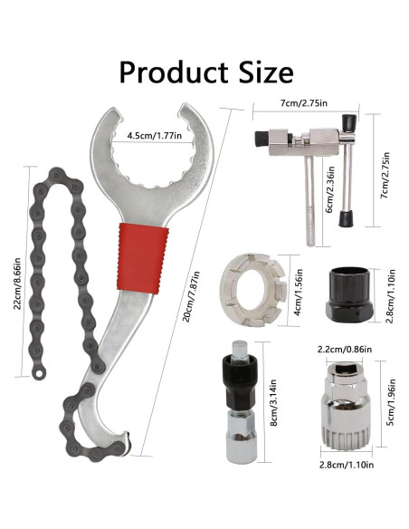 Kit de Herramientas de Reparación de Bicicleta YDIAMEJ 6 Pcs