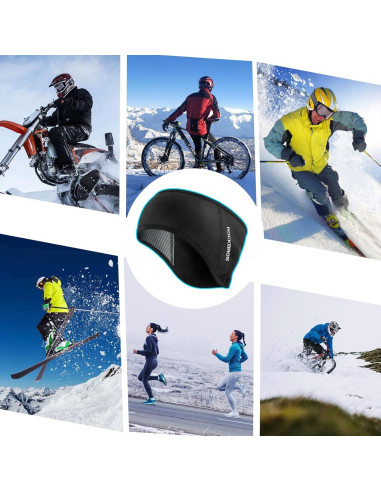 Calentadores de Oídos ROCKBROS Forro Polar Negro Unisex