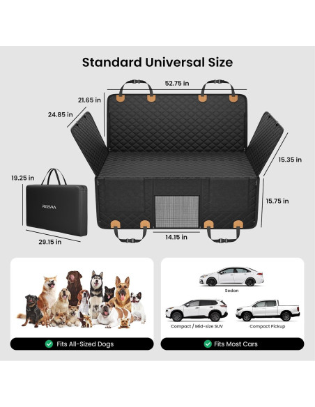 Funda de Asiento para Perros REEVAA L Universal Impermeable