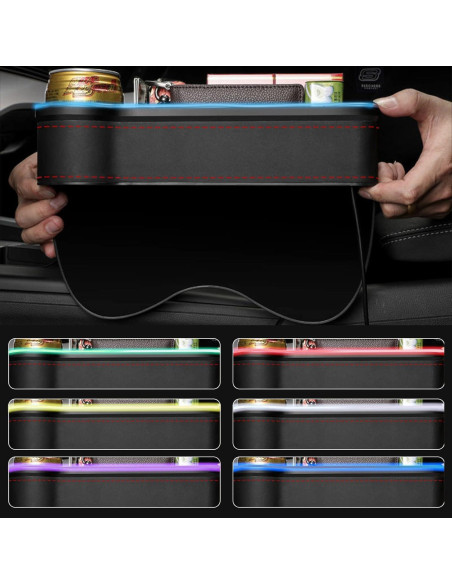 Organizador de Asiento de Coche xiaoniu con LED 7 Colores