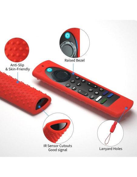 Funda de Silicona para Control Remoto Fire TV Stick 4K Max 2023 - 3 Piezas
