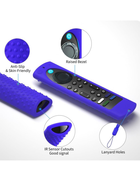 Funda de Silicona para Control Remoto Fire TV Stick 4K Max 2023 - 3 Piezas