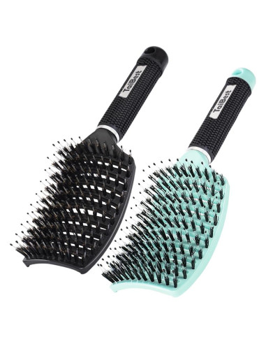 Juego de Cepillos Desenredantes TaiBest - Cerdas de Jabalí