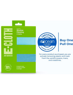Kit de Limpieza de Ventanas E-Cloth - 2 Paños Microfibra 2