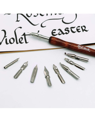 Juego de Pluma de Caligrafía Mont Marte 10 Piezas con 9 Puntas