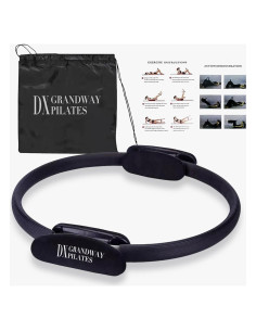Anillo de Pilates DX Grandway con Mangos Antideslizantes - 38 cm