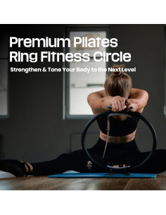 Anillo de Pilates DX Grandway con Mangos Antideslizantes - 38 cm 2