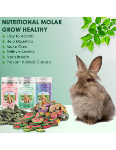 Golosinas Naturales para Conejos KATUMO 430g Heno Timothy 2