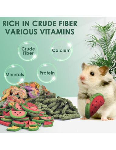 Golosinas Naturales para Conejos KATUMO 430g Heno Timothy