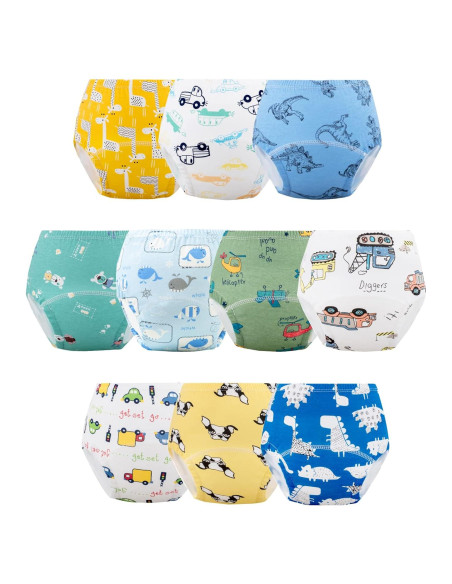 Pantalones de Entrenamiento para el Baño Niños 2-4A Azul 10 Paquetes