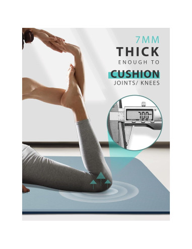 Esterilla de Yoga Antideslizante MRZZATA 182.88x81.28cm 7mm