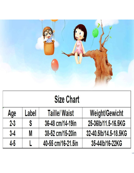 Pantalones de Entrenamiento para el Baño Niños 2-4A Azul 10 Paquetes