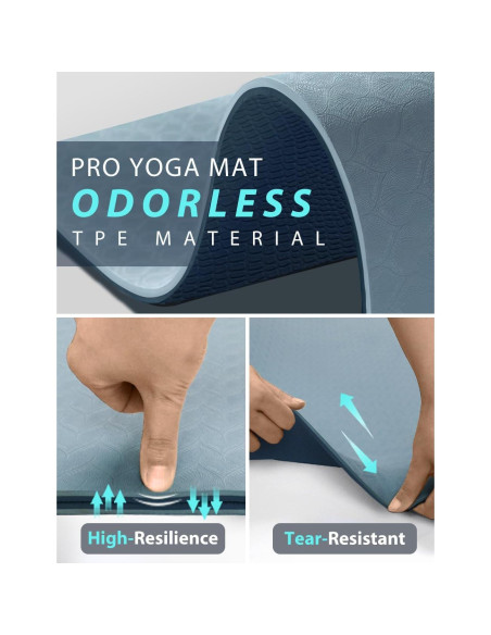 Esterilla de Yoga Antideslizante MRZZATA 182.88x81.28cm 7mm