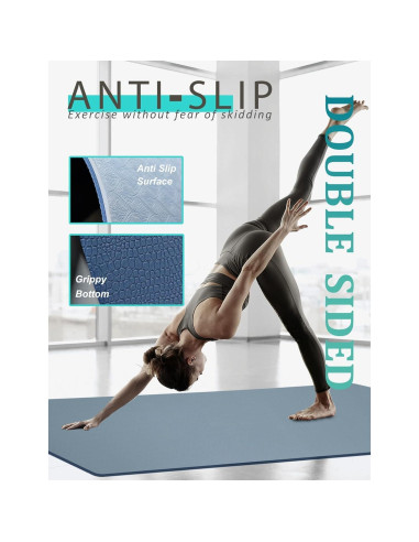 Esterilla de Yoga Antideslizante MRZZATA 182.88x81.28cm 7mm