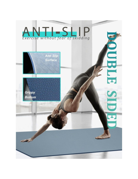 Esterilla de Yoga Antideslizante MRZZATA 182.88x81.28cm 7mm