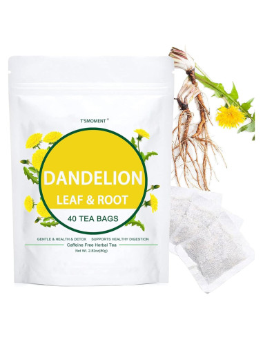 Té de Diente de León Natural T'SMOMENT - 40 Bolsitas Sin Cafeína