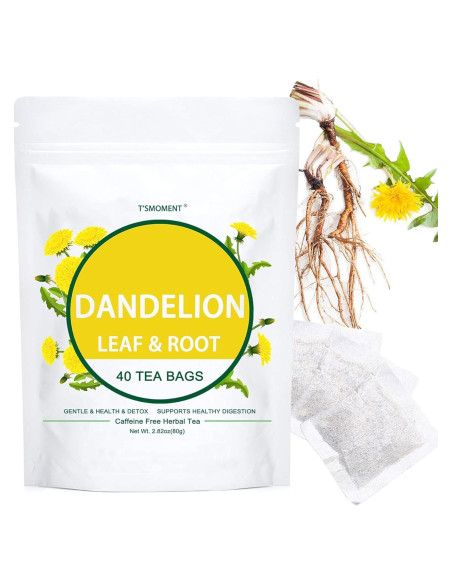 Té de Diente de León Natural T'SMOMENT - 40 Bolsitas Sin Cafeína
