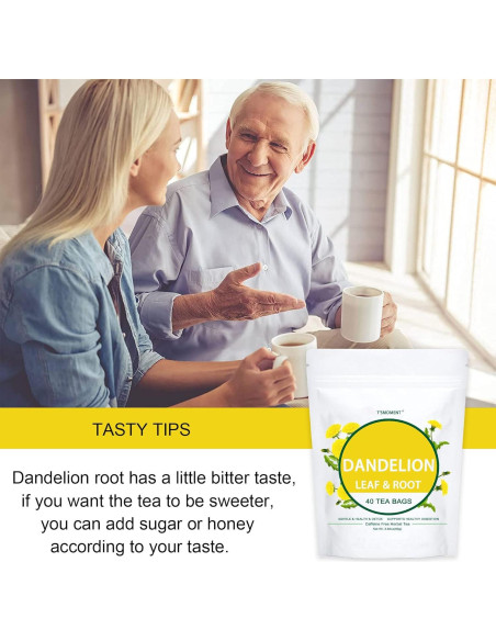 Té de Diente de León Natural T'SMOMENT - 40 Bolsitas Sin Cafeína