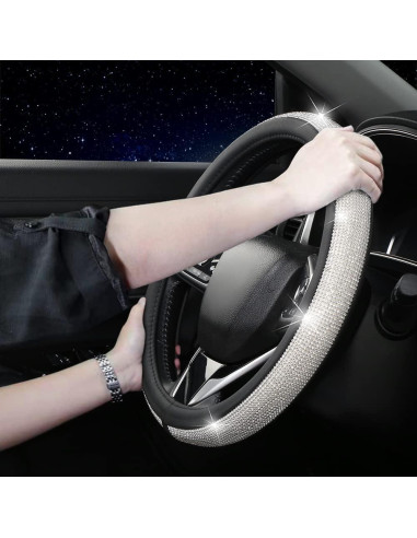 Cubierta de Volante Rosa XIANGDING con Diamantes Brillantes 37-38 cm