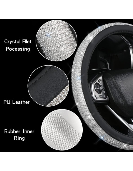 Cubierta de Volante Rosa XIANGDING con Diamantes Brillantes 37-38 cm