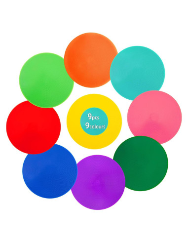 Marcadores de Puntos de Goma Antideslizantes Aryjmz 9 Pulgadas 9 Pcs