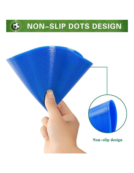 Marcadores de Puntos de Goma Antideslizantes Aryjmz 9 Pulgadas 9 Pcs