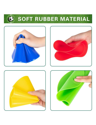 Marcadores de Puntos de Goma Antideslizantes Aryjmz 9 Pulgadas 9 Pcs