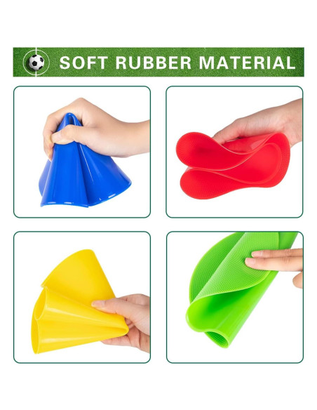 Marcadores de Puntos de Goma Antideslizantes Aryjmz 9 Pulgadas 9 Pcs