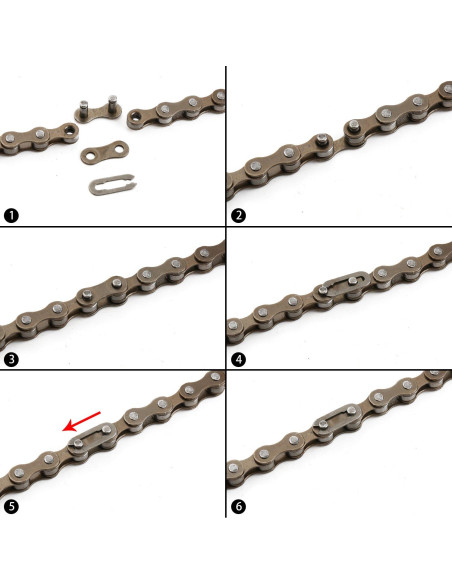 Cadena de Bicicleta Zonkie 1 Velocidad 122 Eslabones