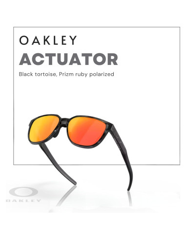 Gafas de sol Oakley Actuator OO9250 Tortuga negra Prizm Ruby