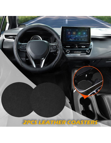 Funda de Volante Muamos Negra 35-37 cm Antideslizante