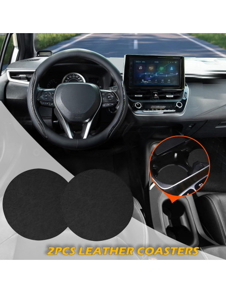 Funda de Volante Muamos Negra 35-37 cm Antideslizante